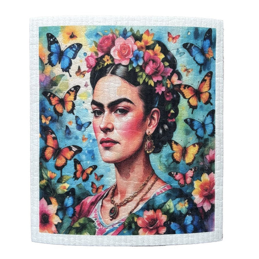 Disktrasa "Frida Kahlo" med fjärilar