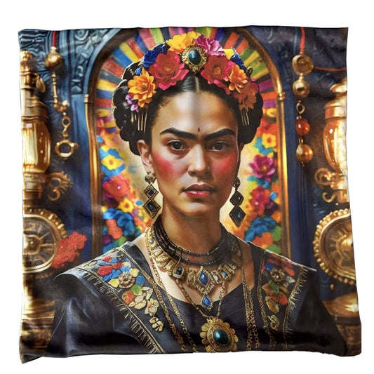 Kuddfodral "Frida Kahlo" med halsband