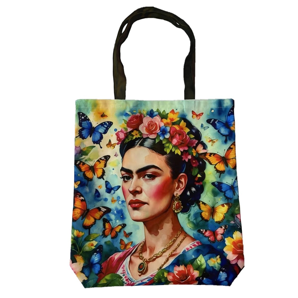 Väska "Frida Kahlo" med fjärilar
