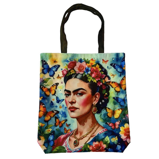 Väska "Frida Kahlo" med fjärilar