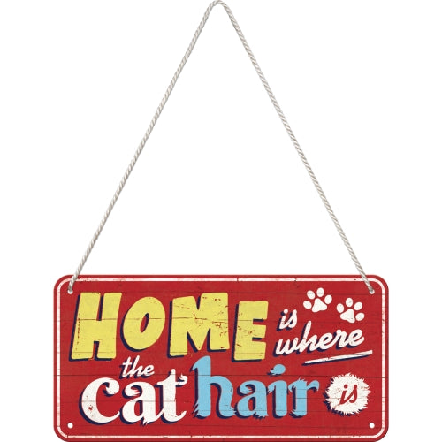 Skylt "Cat hair"