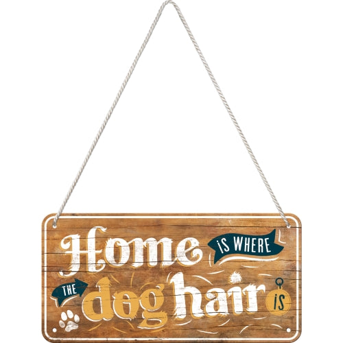 Skylt "Dog hair"