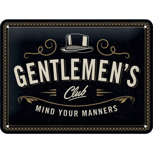 Skylt "Gentlemens club..."
